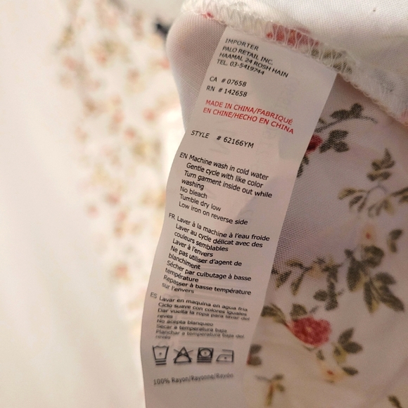 Flower print flowy summer top - Picture 4 of 5